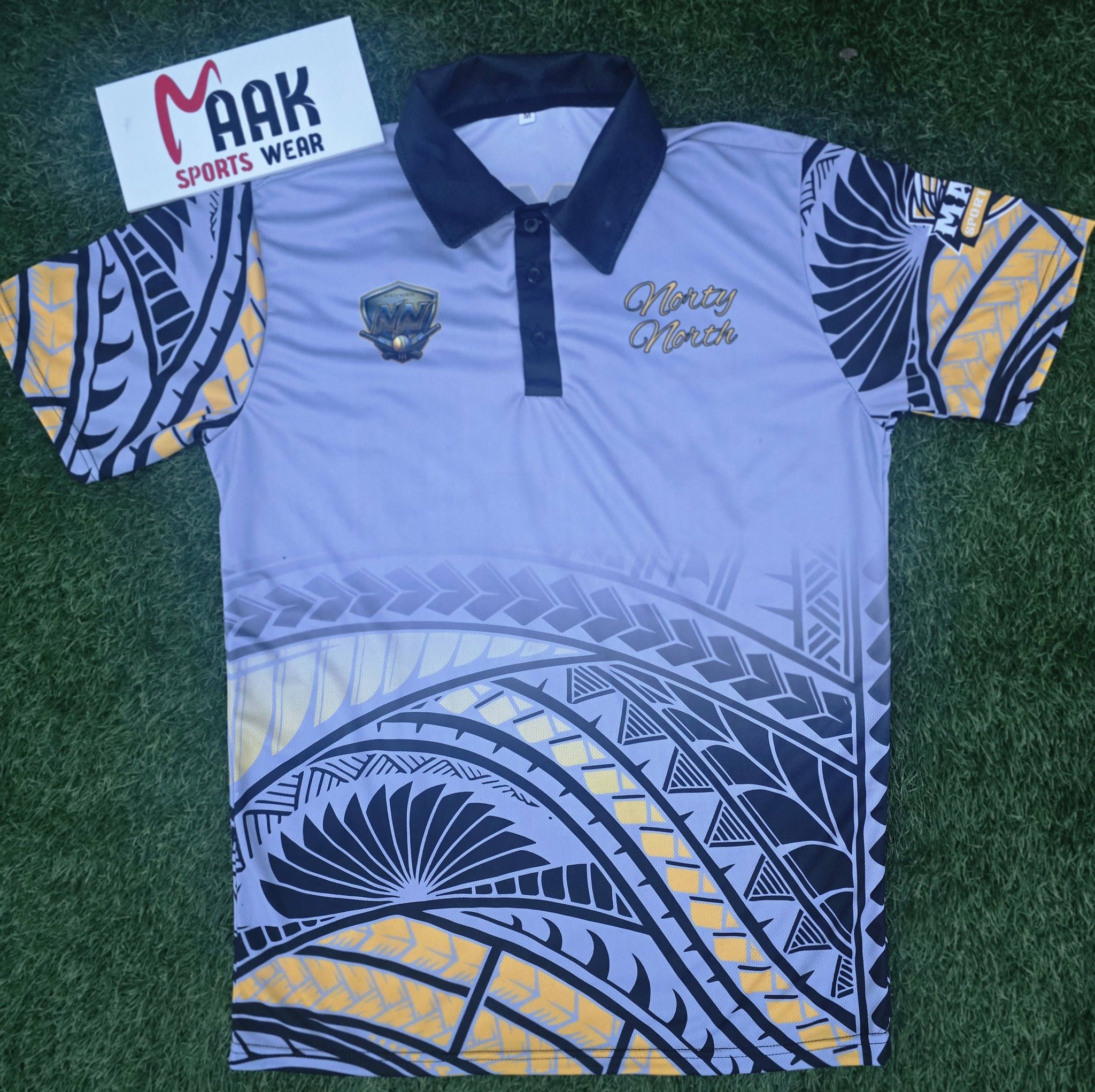 Maak sportswear Facebook ad: Another custom order completed and ready for delivery.