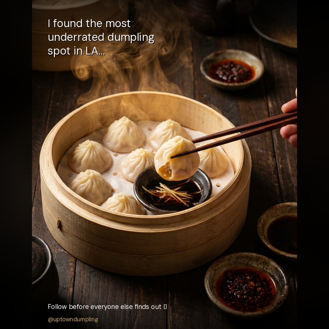 Uptown Dumpling Facebook ad: From Wagyu XLB to tableside Peking Duck, experience…