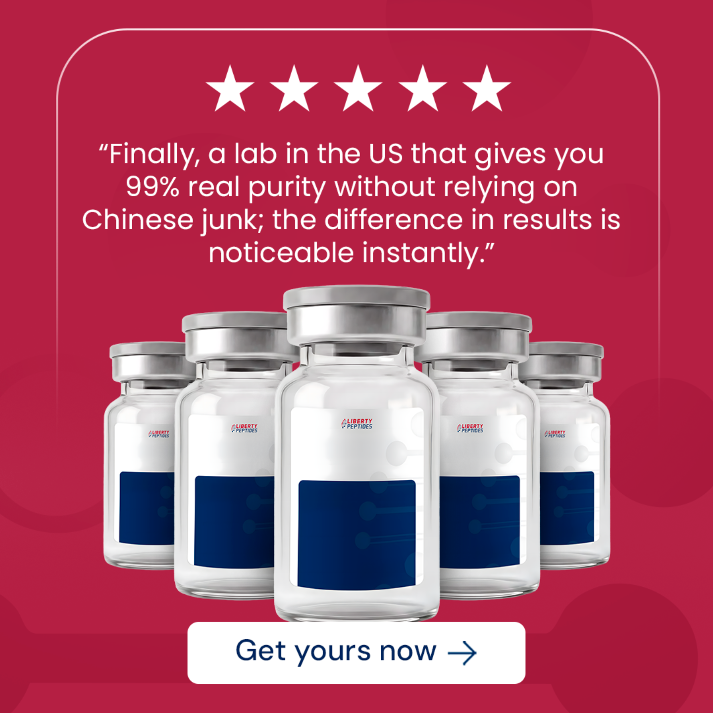 Liberty Research Group Facebook ad: Zero Intermediaries. Full Traceability.