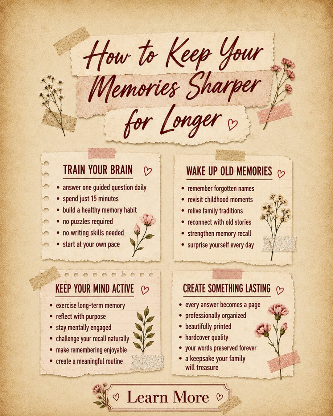 Memowrite Facebook ad