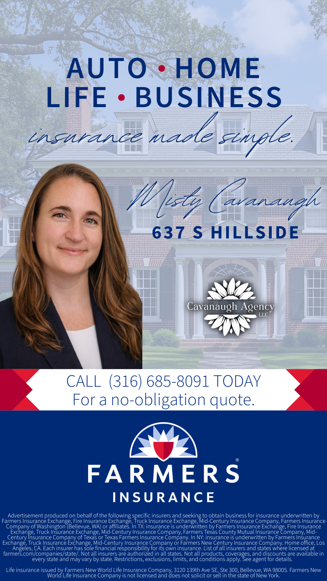 Cavanaugh Agency Facebook ad from Mar 7, 2026