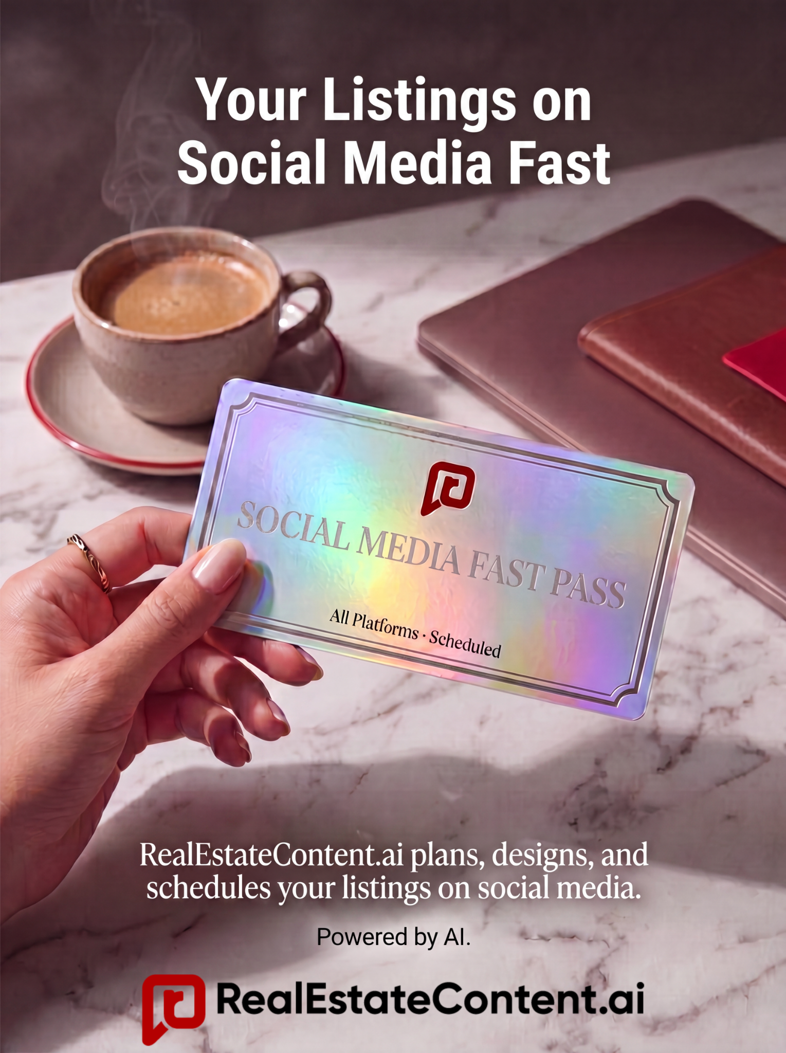 RealEstateContent.ai Facebook ad