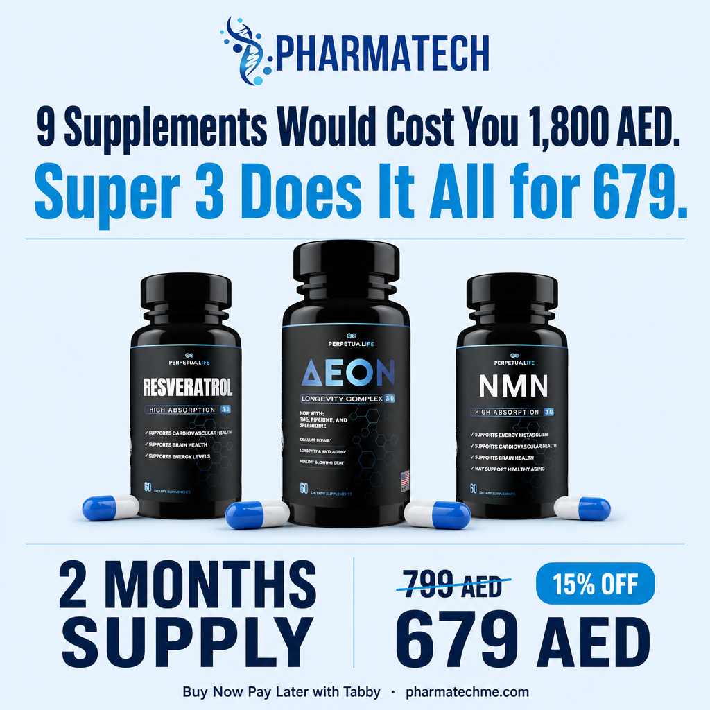 Pharma Tech Facebook ad: Support Energy, Focus & Healthy Aging