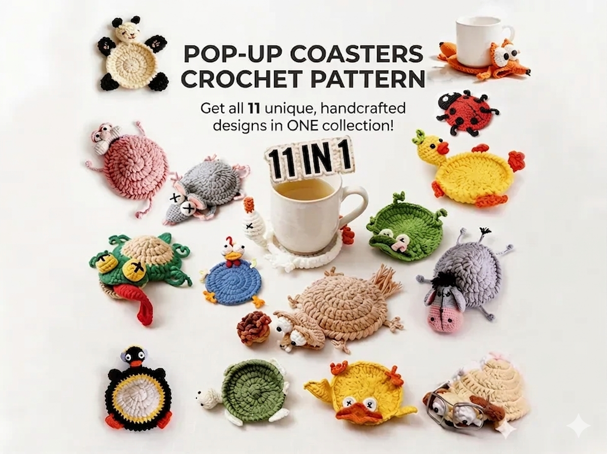 Deal For Me Facebook ad: Crochet Your Own Menagerie of Animals with This Pattern…
