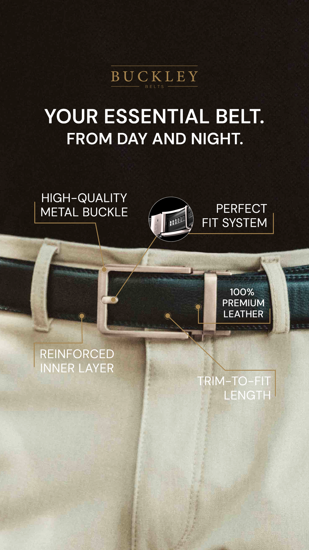 Buckley Belts Facebook ad