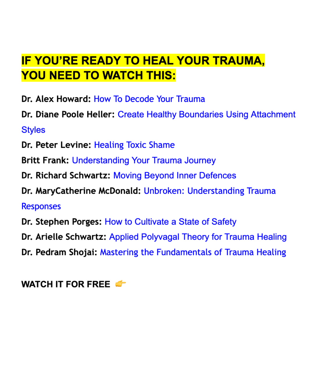 Conscious Life Facebook ad: Are You Ready To Heal Your Trauma?