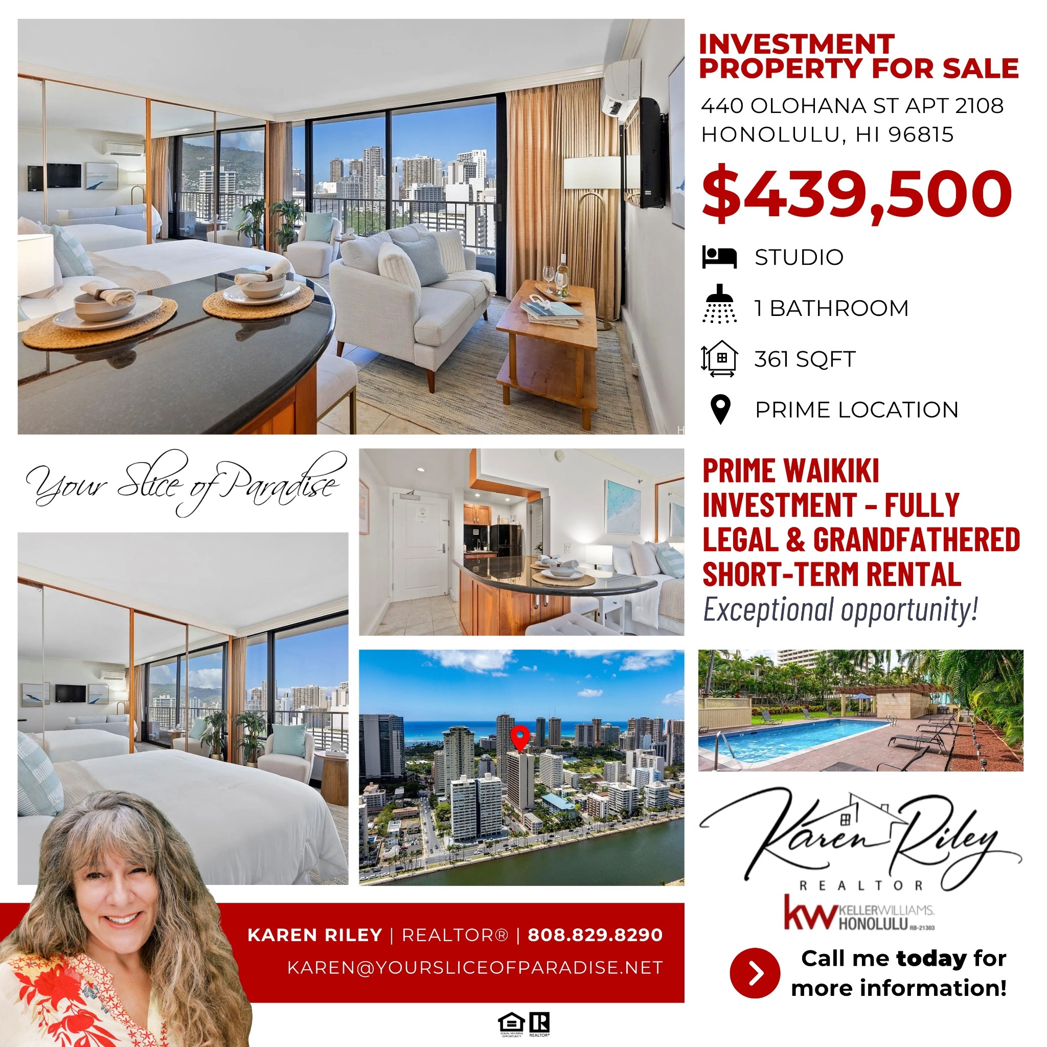 Karen Riley - O’ahu Hawaii Realtor Facebook ad: Karen Riley - CFSP, ABR, GREEN, MRP (@yoursliceofparadise)…