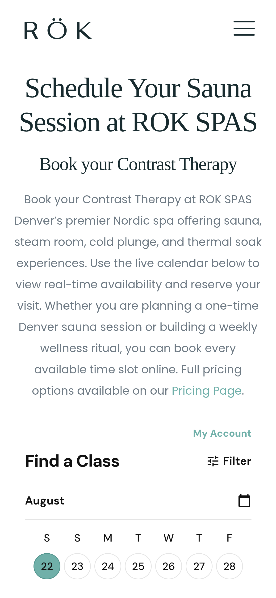 Rok Spas Facebook ad: Home for people to look, feel and perform…
