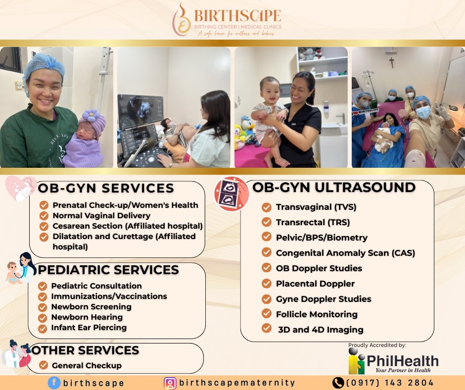 Birthscape Birthing Center and Medical Clinic Facebook ad: Welcoming New Beginnings at Birthscape Birthing Center