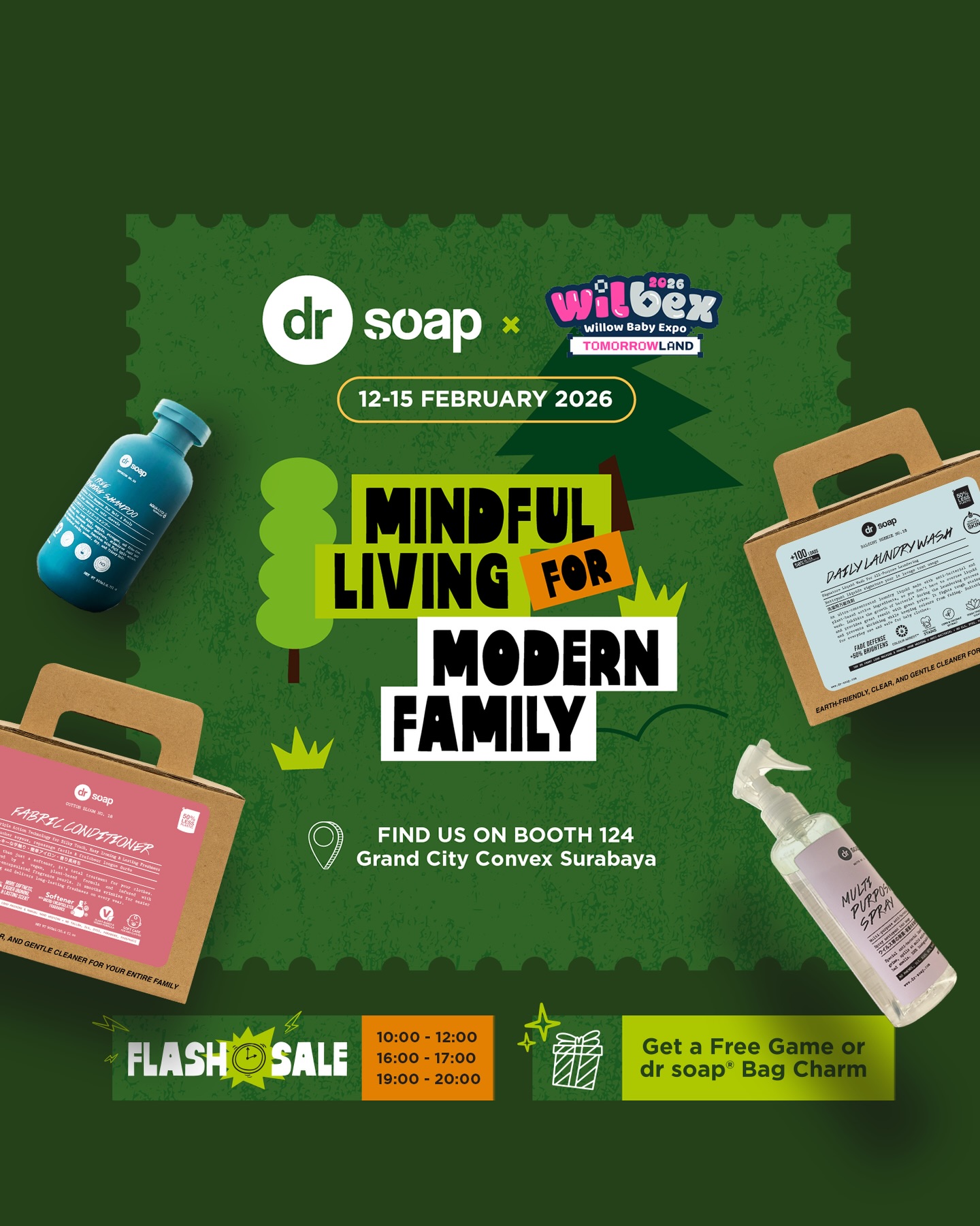 Dr soap Facebook ad: dr soap is coming to WILBEX!