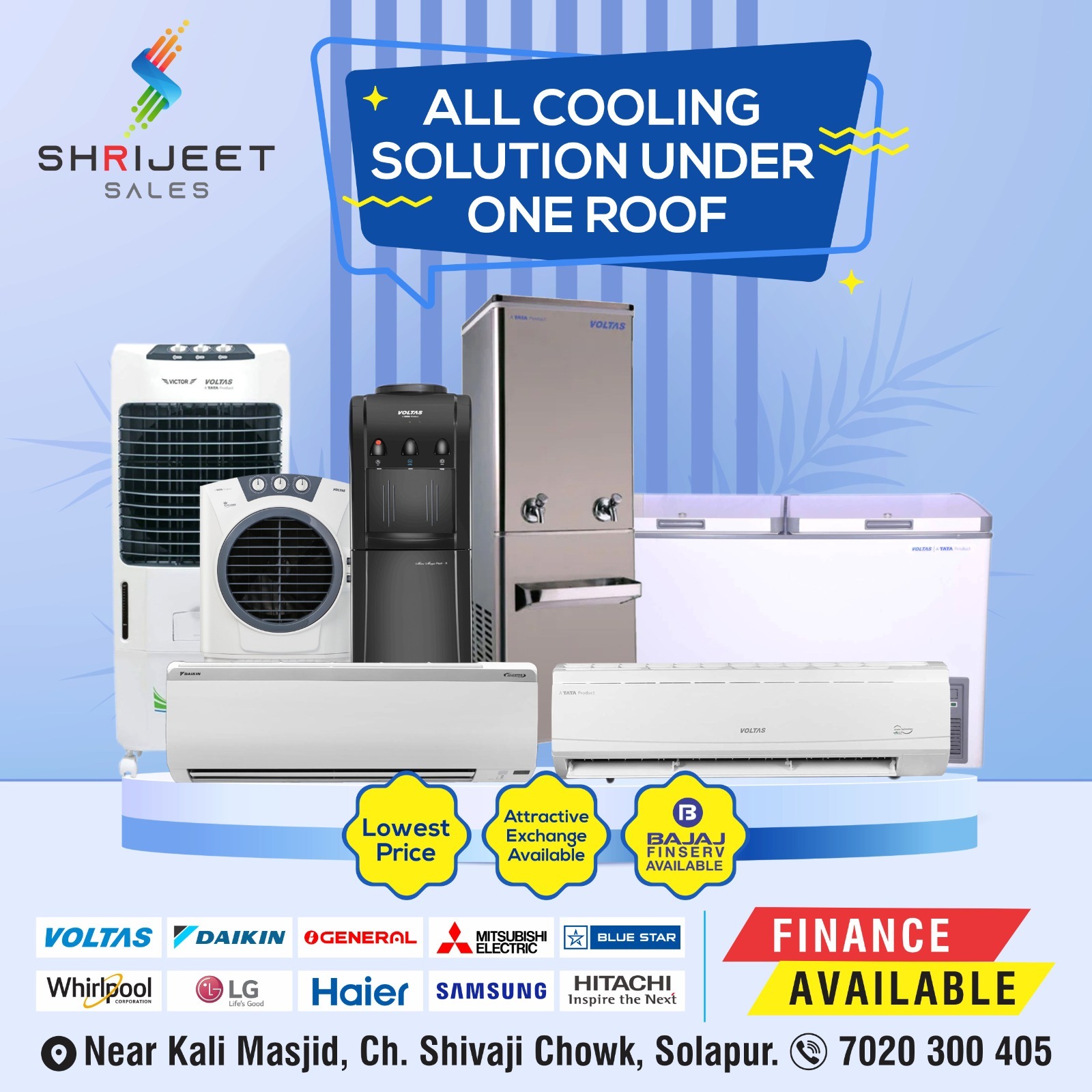 Shrijeet Sales Facebook ad: All Cooling Solution under One Roof