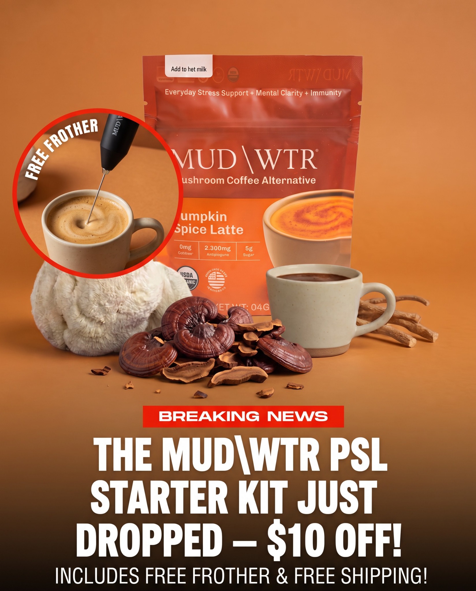 MUD\WTR Facebook ad