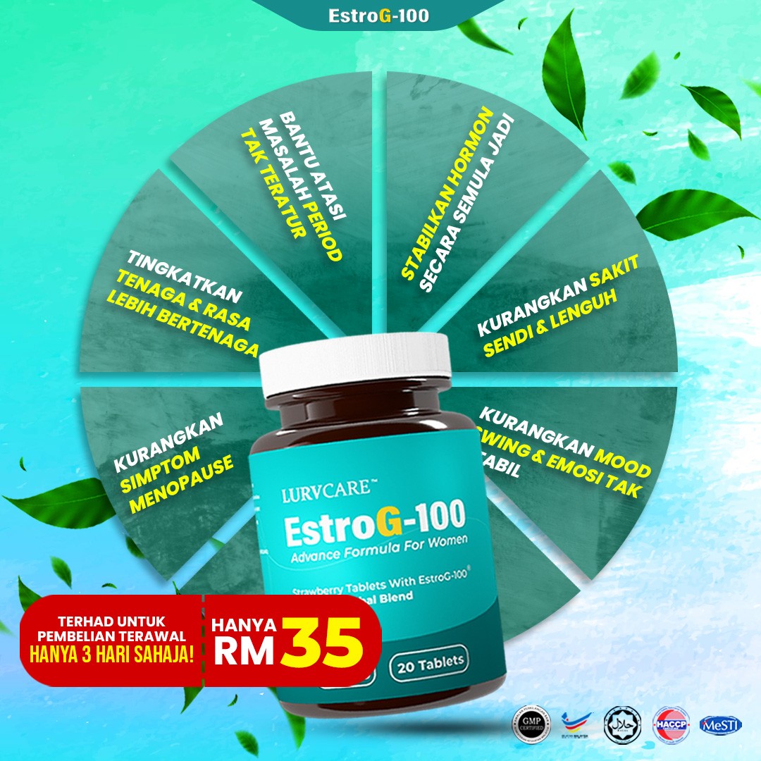 EstroG100 - Menopause Support Untuk Wanita Facebook ad: Atasi Gejala Menopause Bersama EstroG100 ~>