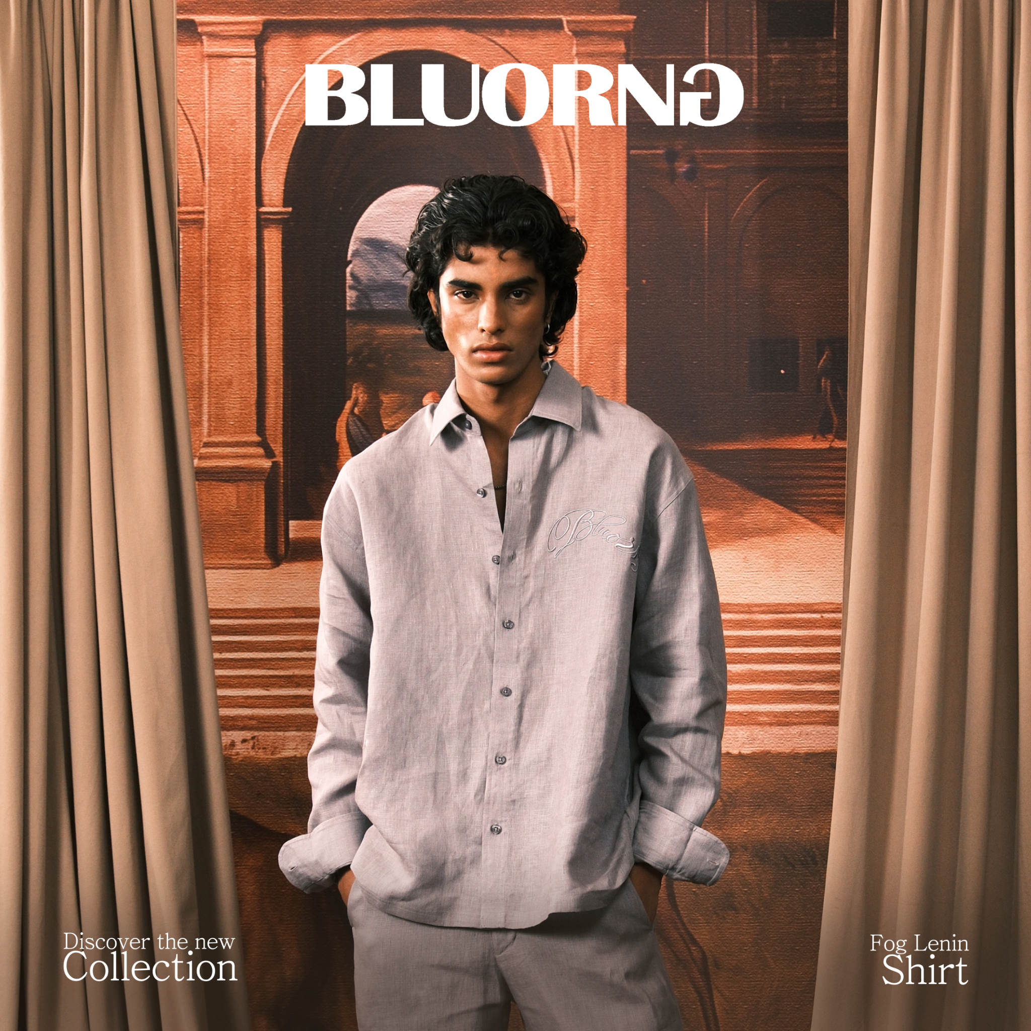 Bluorng Facebook ad: Fog Linen Shirt