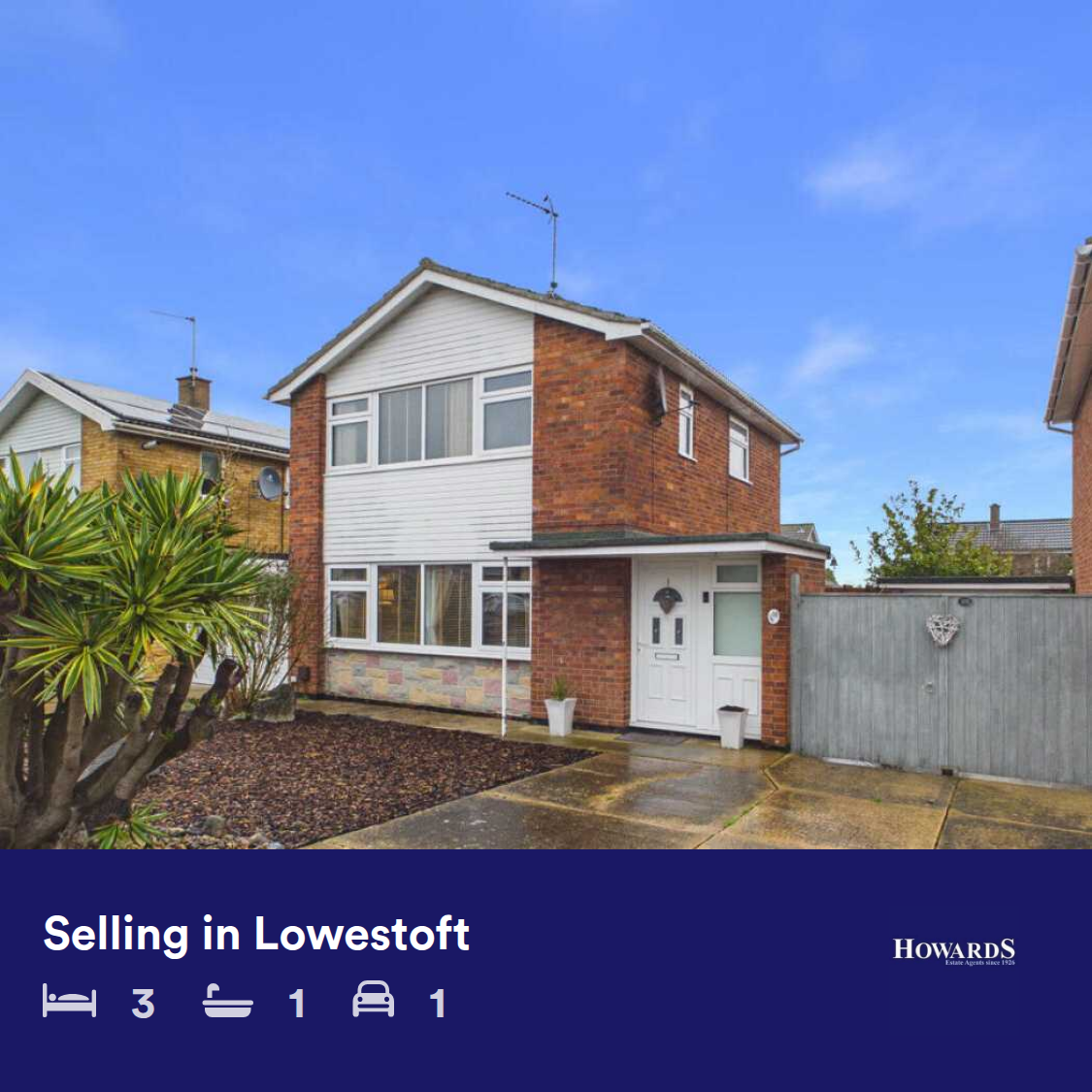 Howards Estate Agents Lowestoft Facebook ad