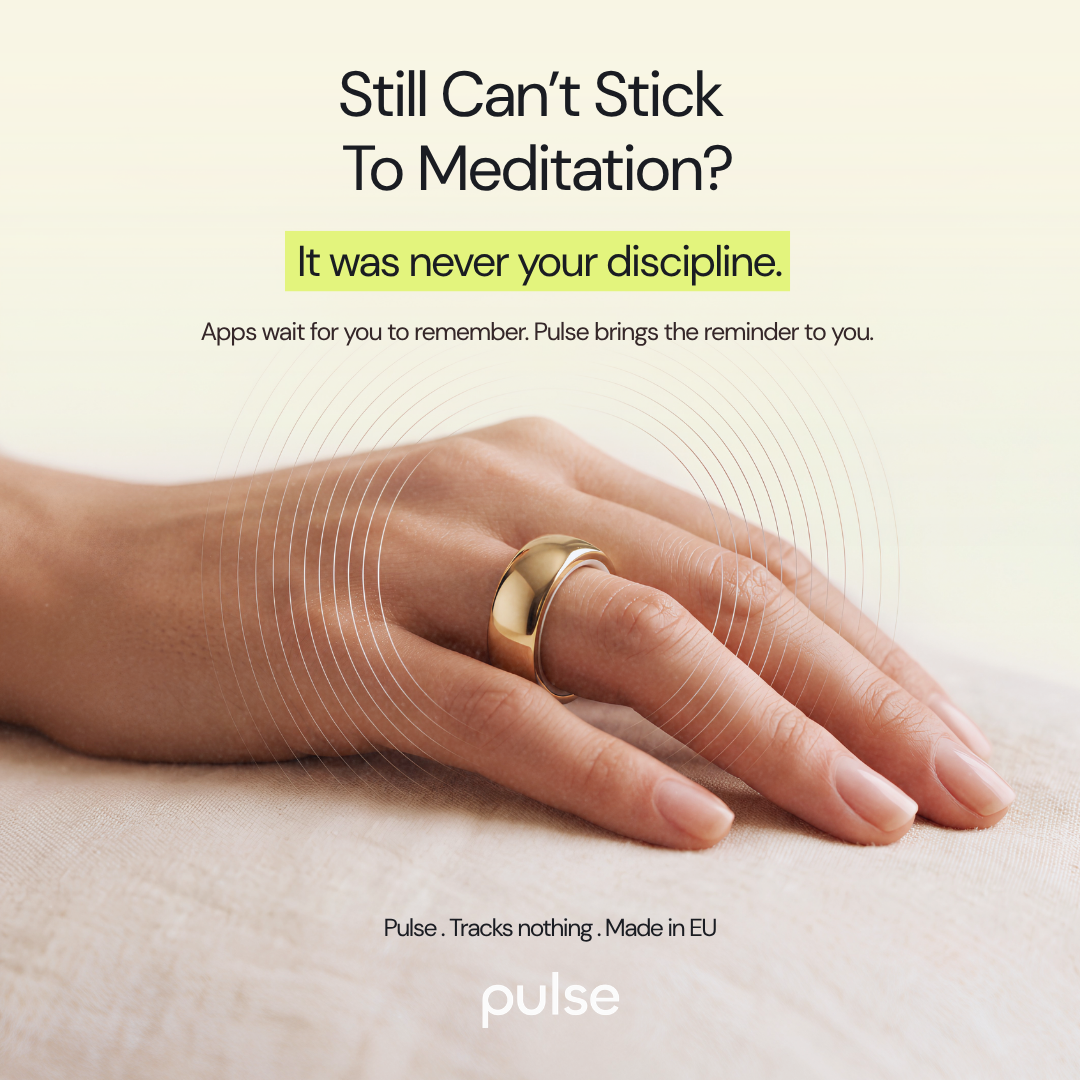 The Pulse Ring Facebook ad: Quit meditating again? It wasn't your discipline