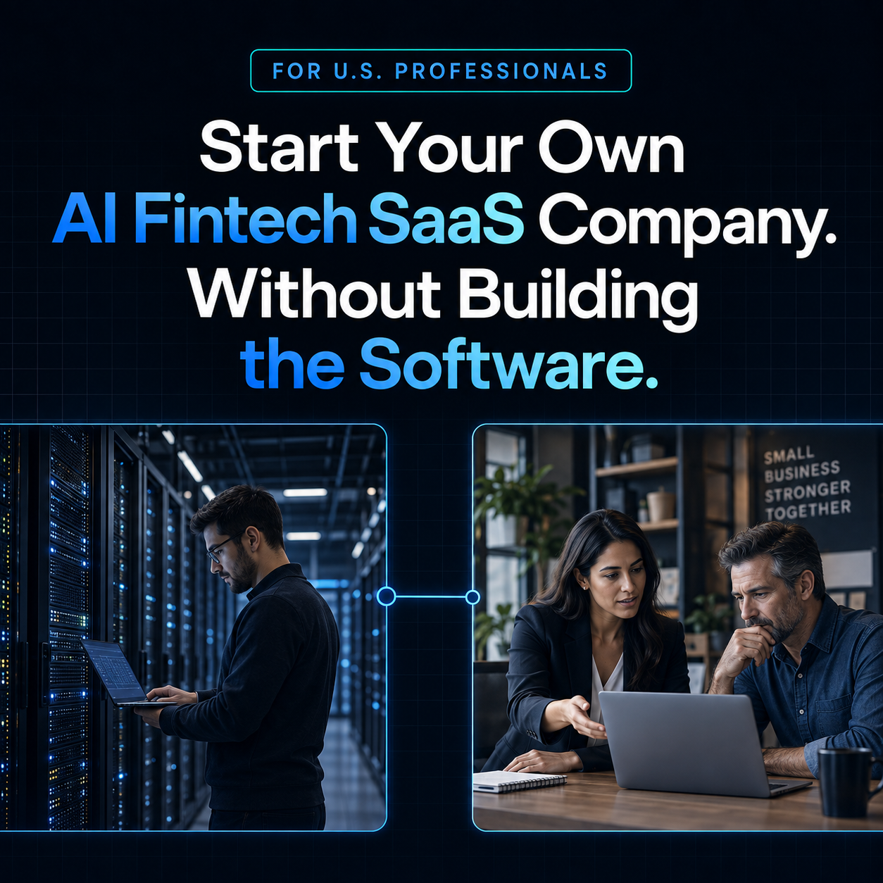 AI Funding Solutions Facebook ad: Start an AI Fintech SaaS Company Alongside Your Career