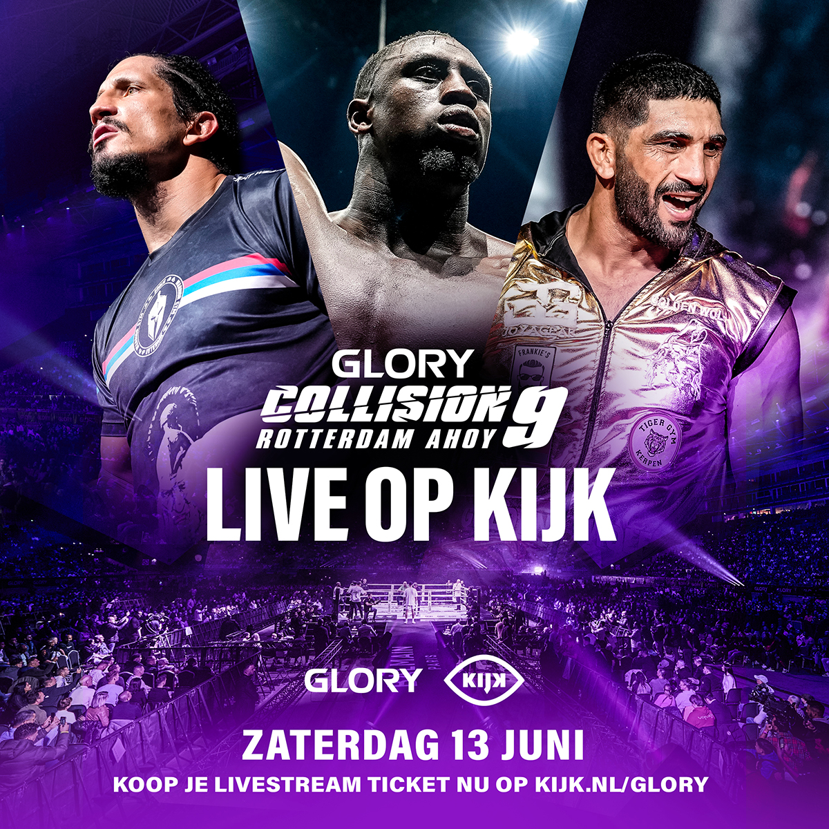 GLORY Kickboxing Facebook ad from Jun 12, 2026