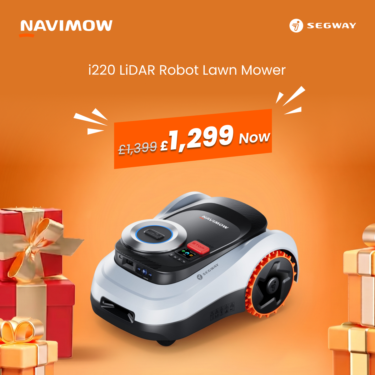 Segway Navimow Facebook ad: Smart Mowing Made Easy