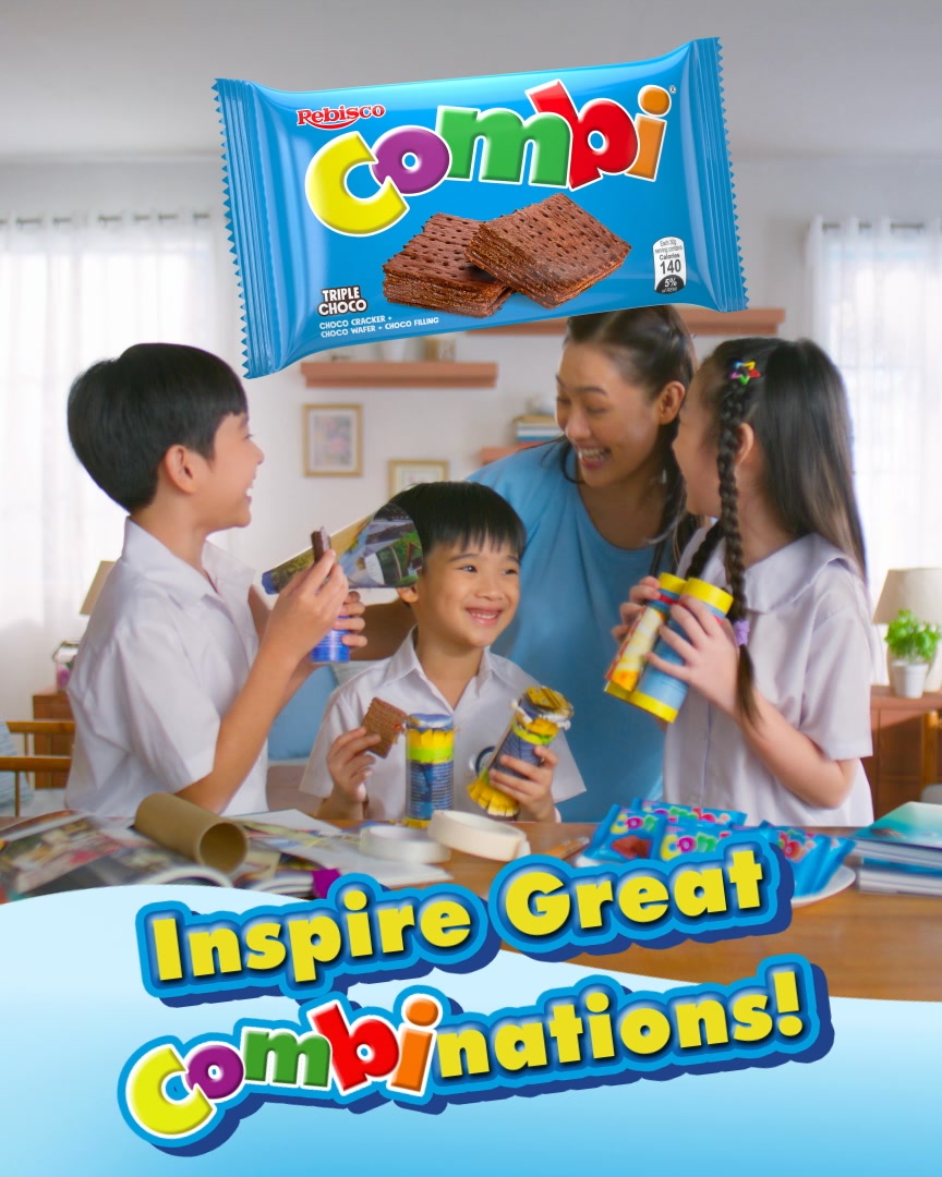 Combi Facebook ad: Inspire a with Combi’s cracker + wafer +…
