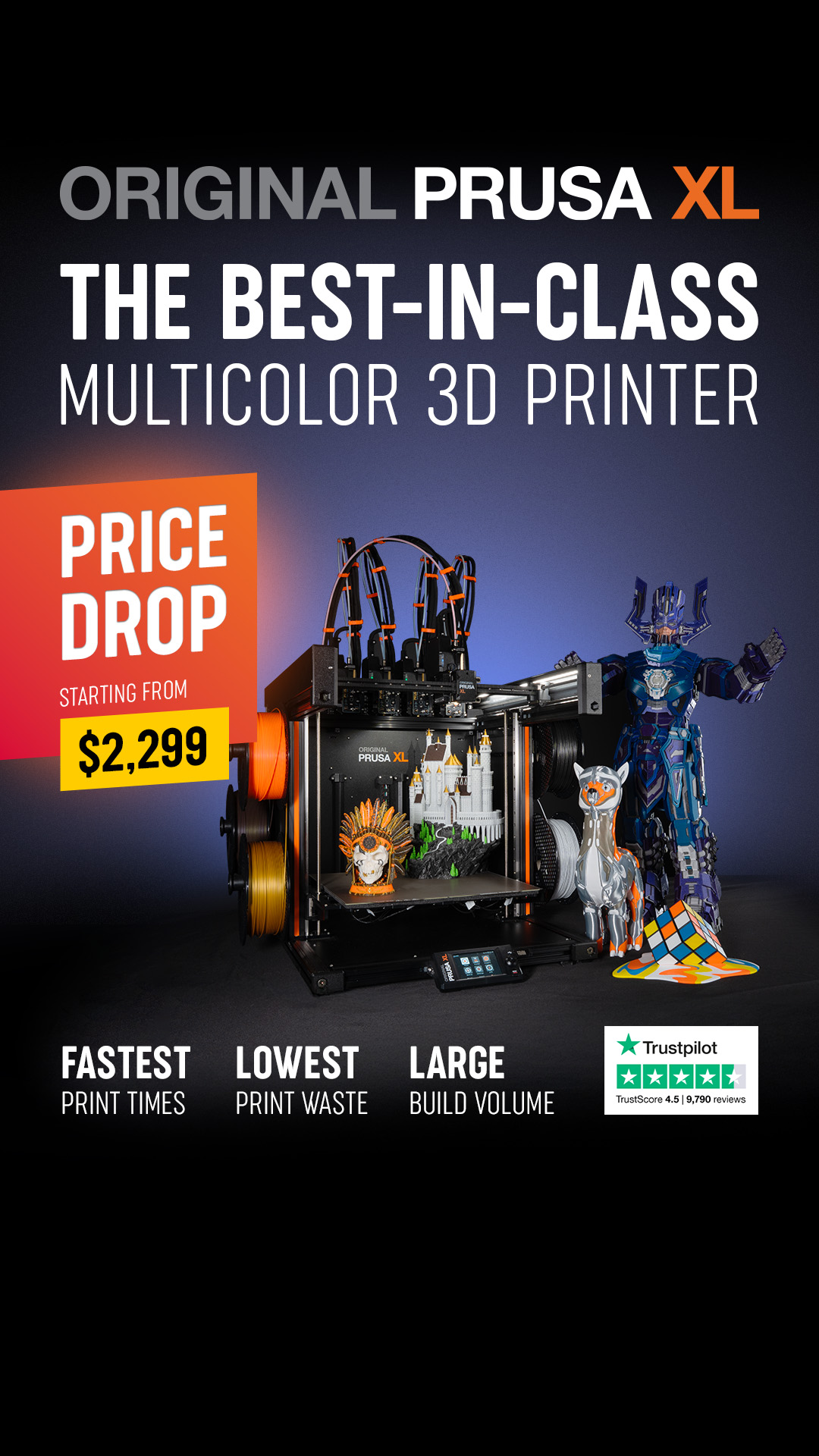 Prusa Research 3D printers Facebook ad