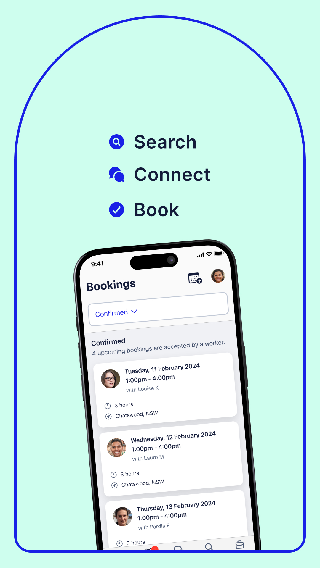 Hireup Facebook ad