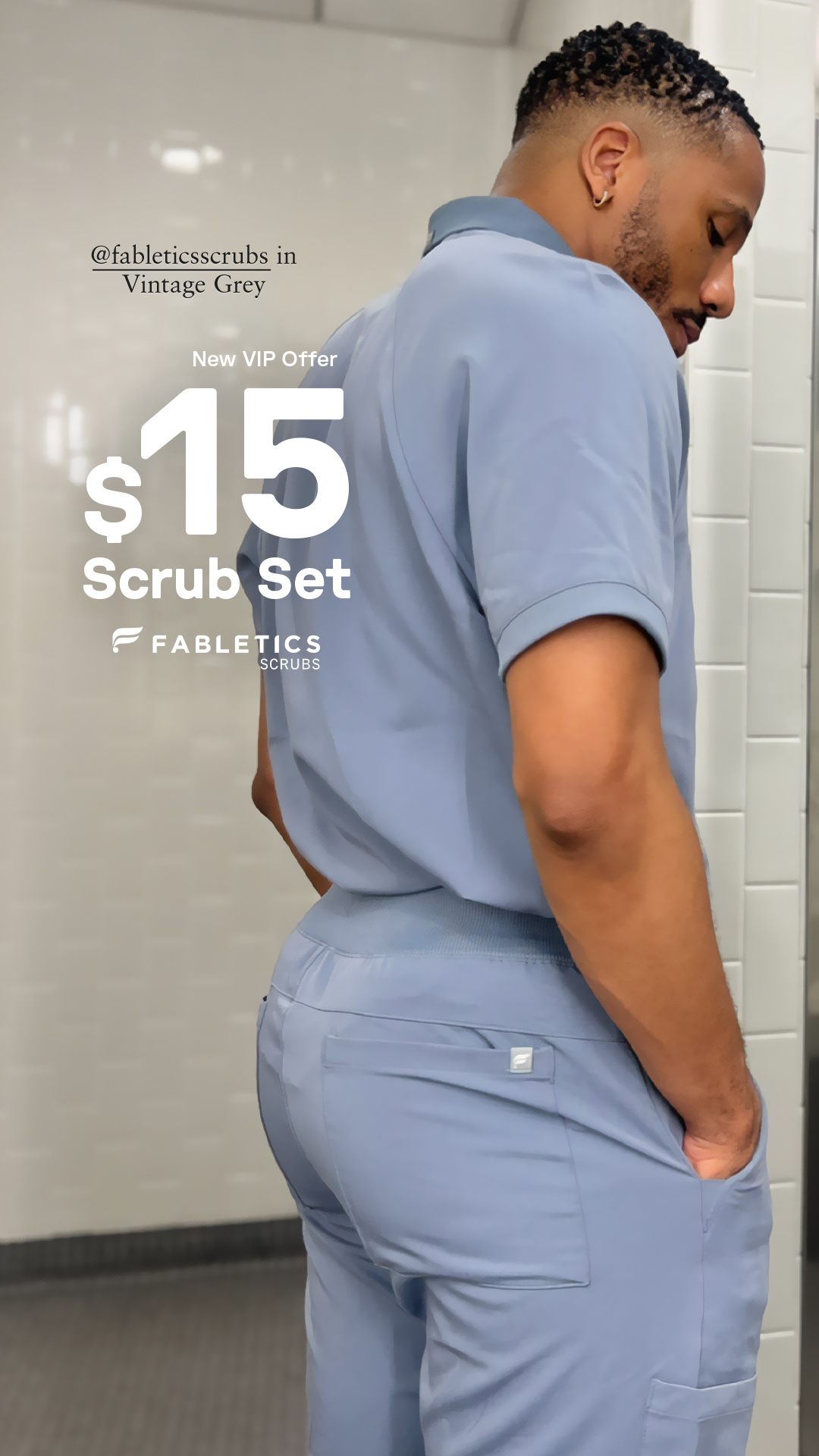 Fabletics Scrubs Facebook ad