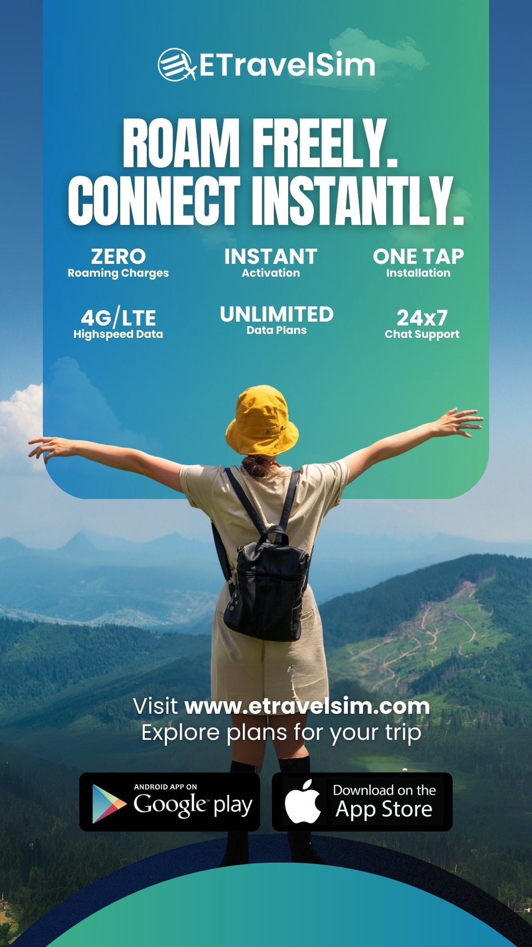 ETravelSim Facebook ad