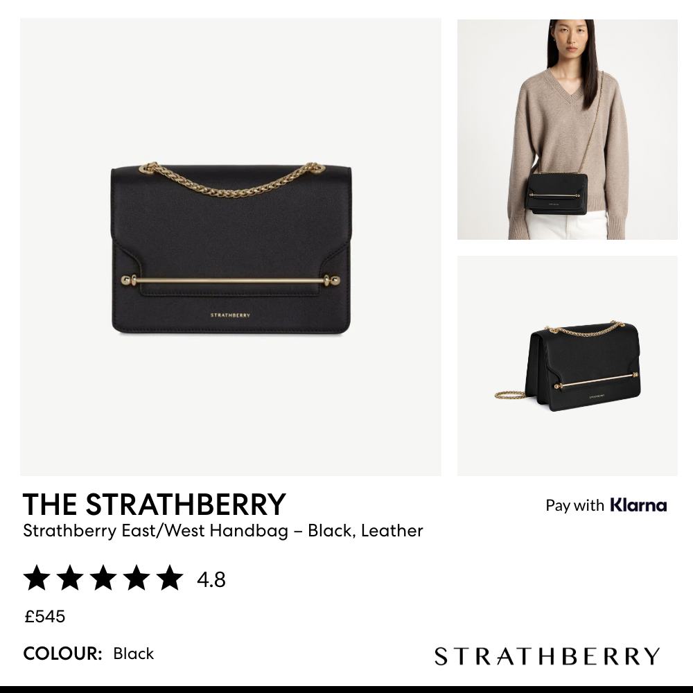 Strathberry Facebook ad
