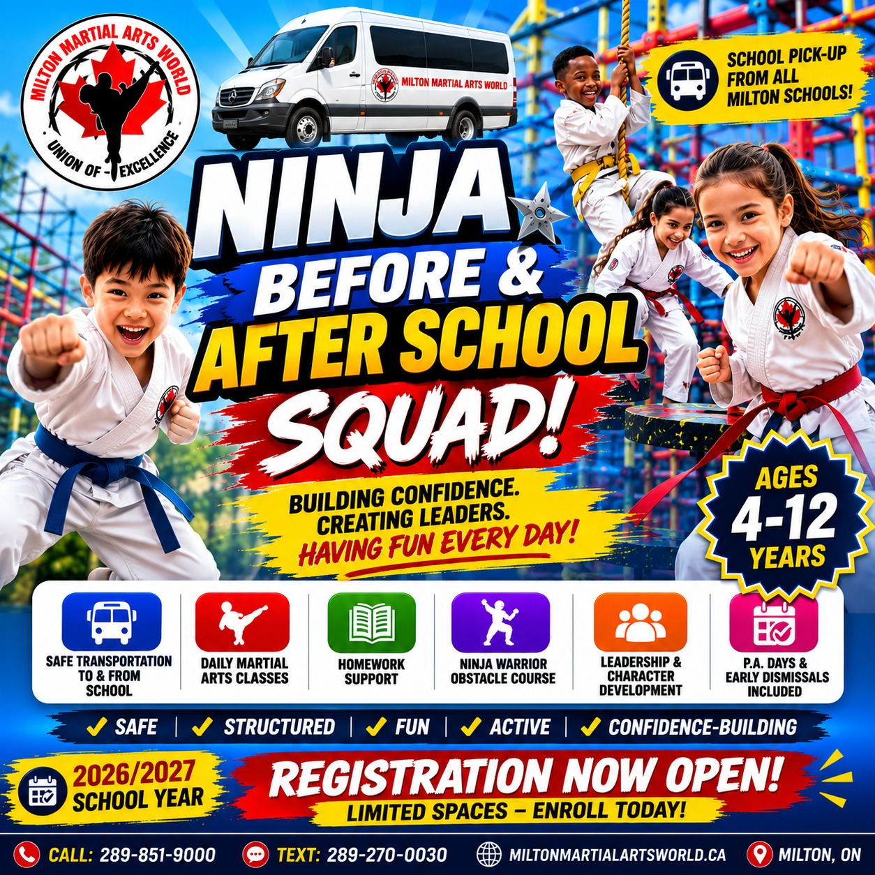 Milton Martial Arts World Facebook ad