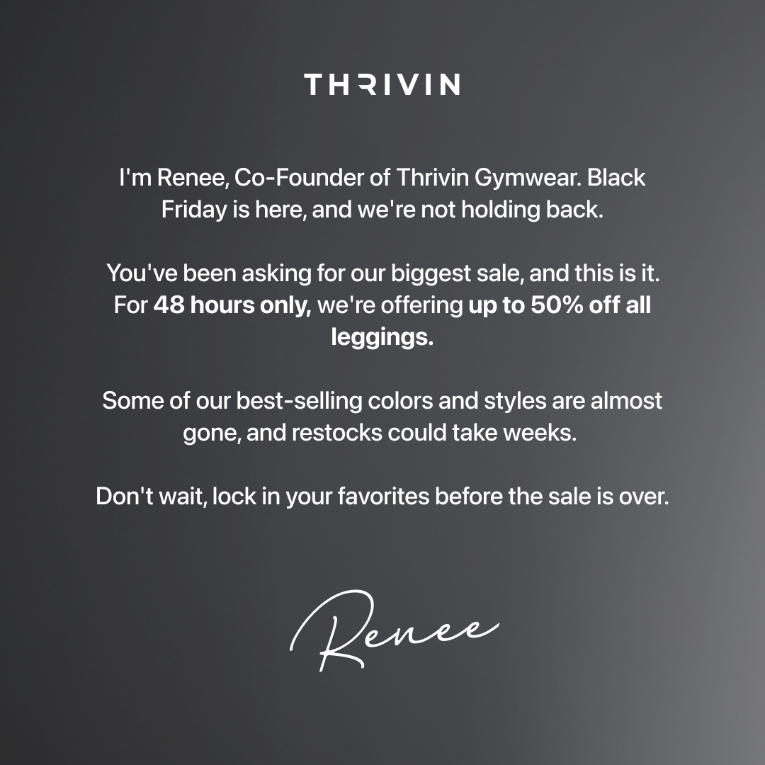 Thrivin Facebook ad