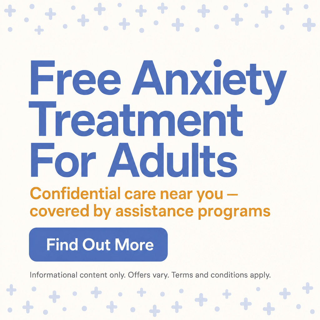 Uplift Central Facebook ad: Free Anxiety Treatment For Adults