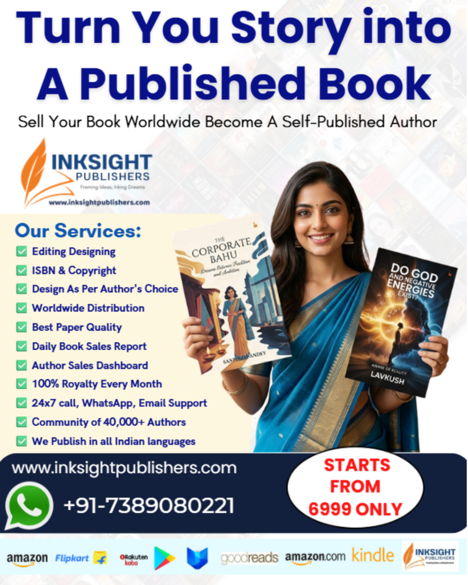 Inksight Publishers Facebook ad: Publish Book in Just 15 Days