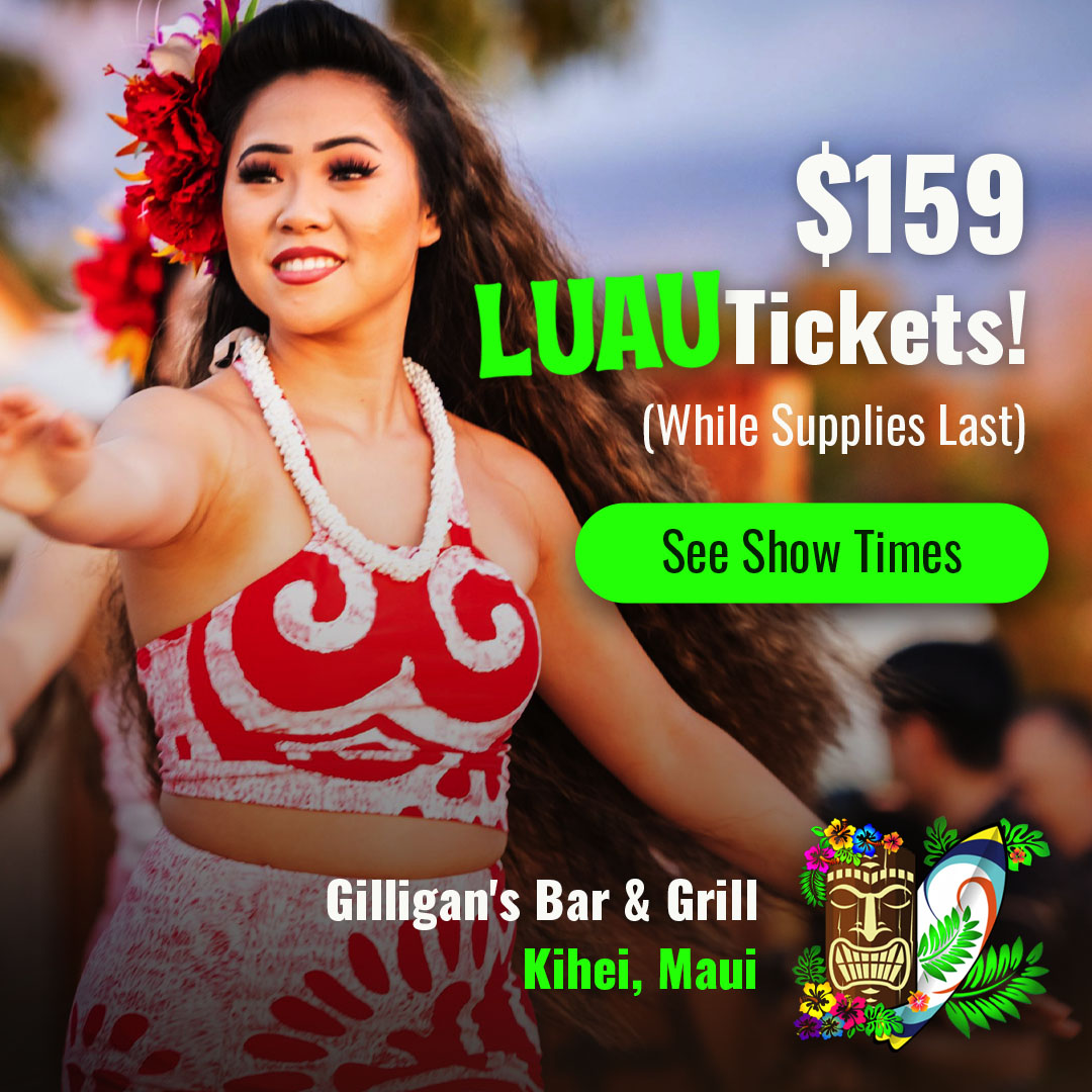 Gilligans Island Luau Facebook ad: Luau Tickets on Sale Now!