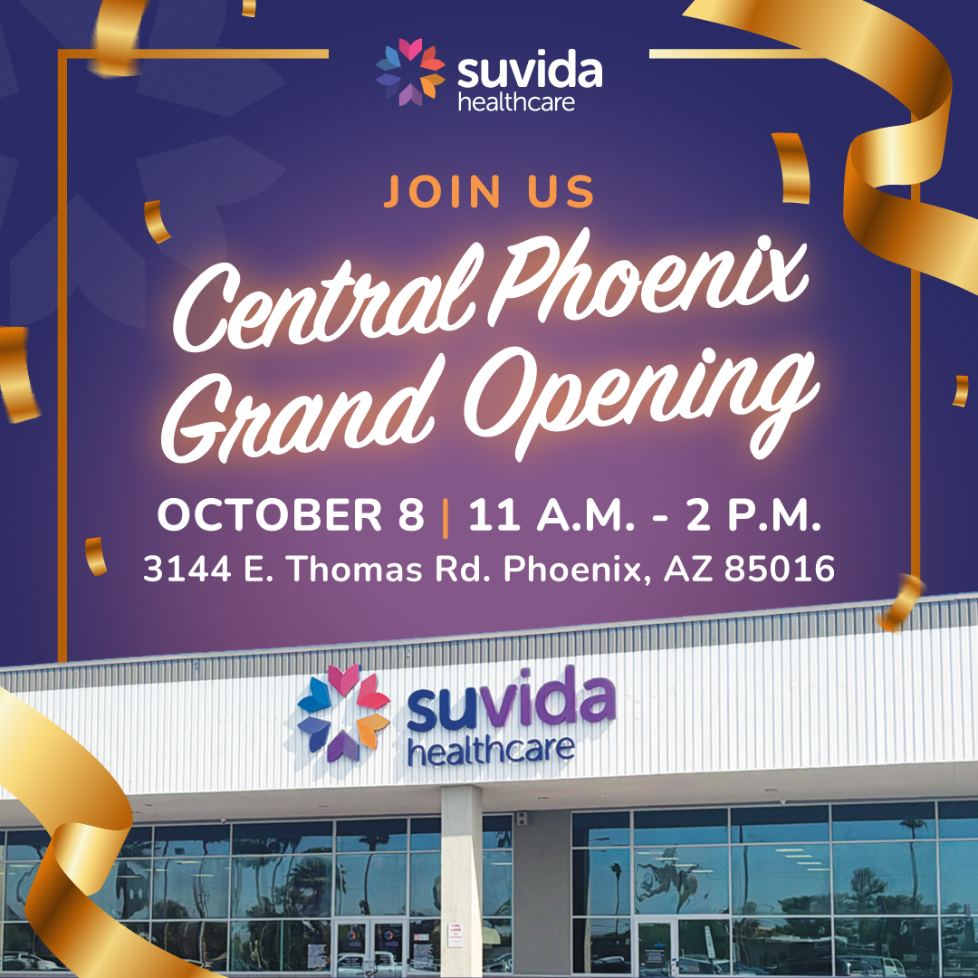 Suvida Healthcare Facebook ad: Don't miss your Central Phoenix Neighborhood Center's GRAND…
