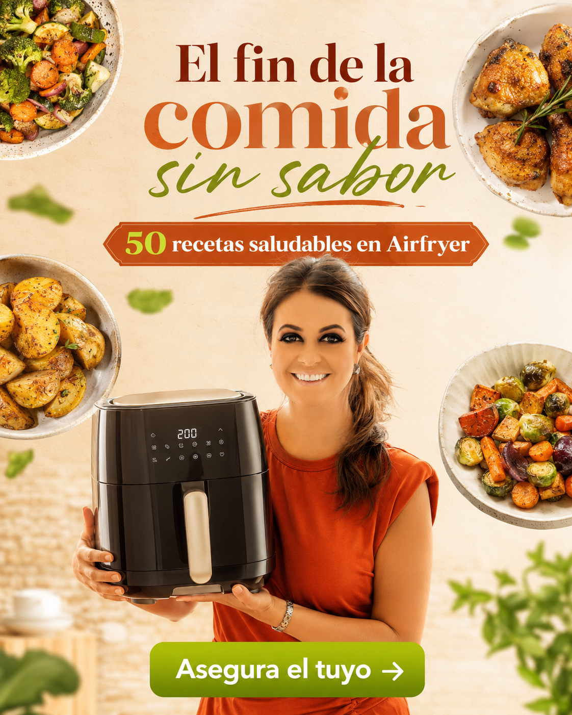 Nutricionista Natalia Segura Álvarez Facebook ad: 50 RECETAS EN AIRFLYER!