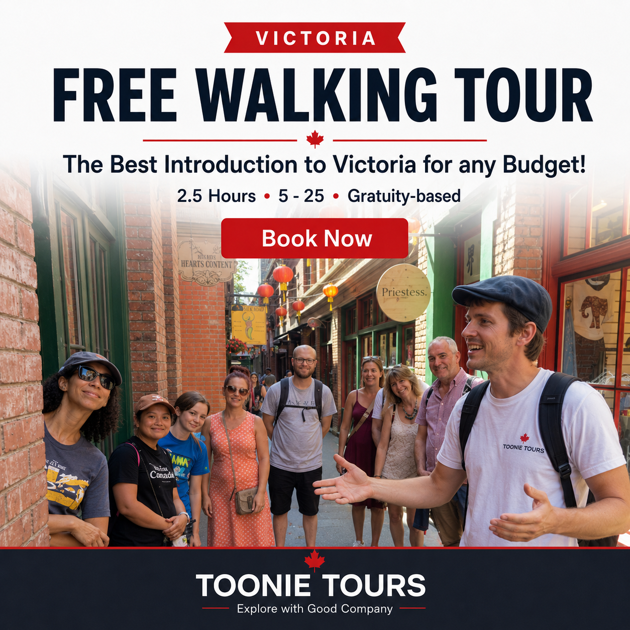 Toonie Tours Facebook ad