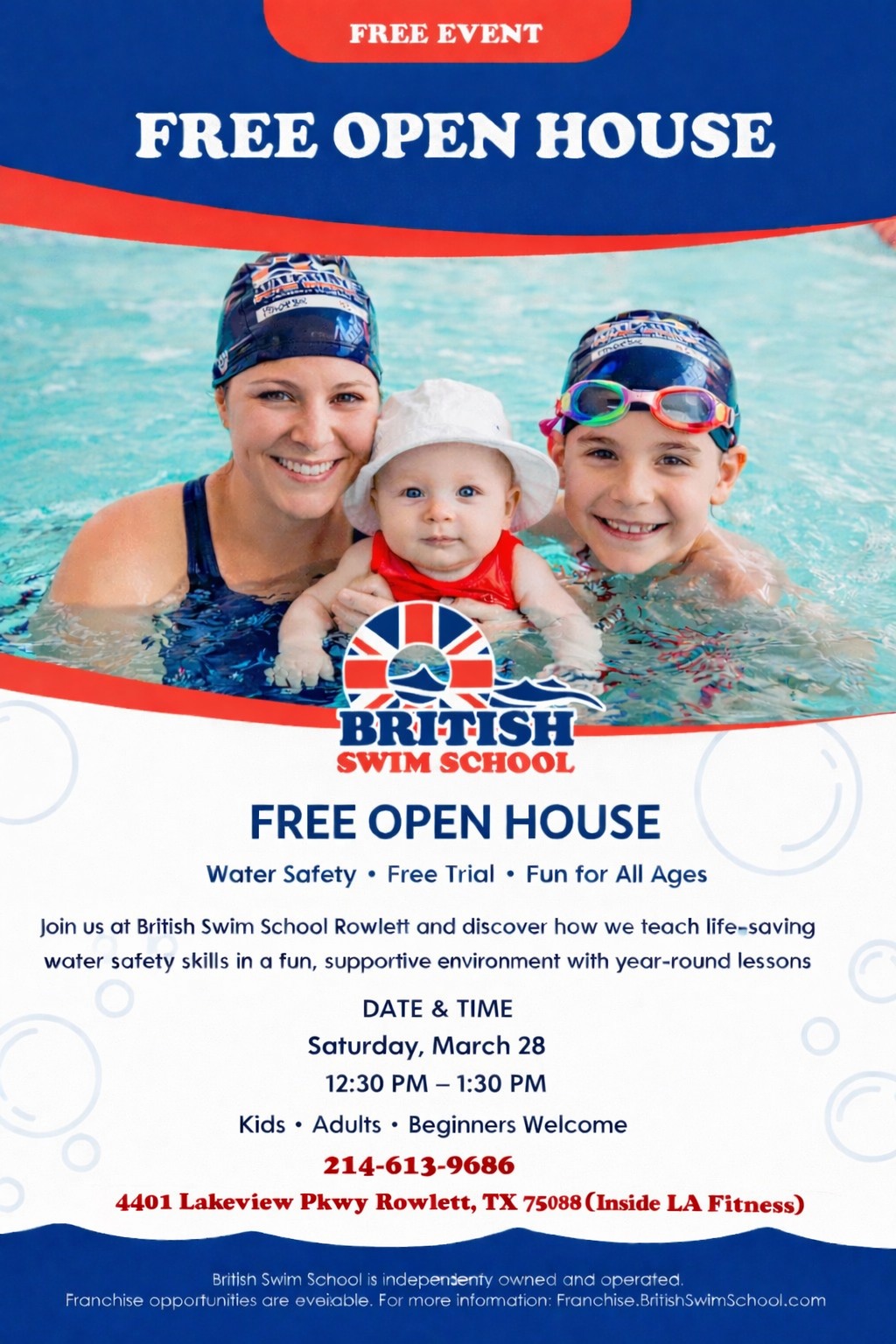 British Swim School of Garland-Rowlett Facebook ad
