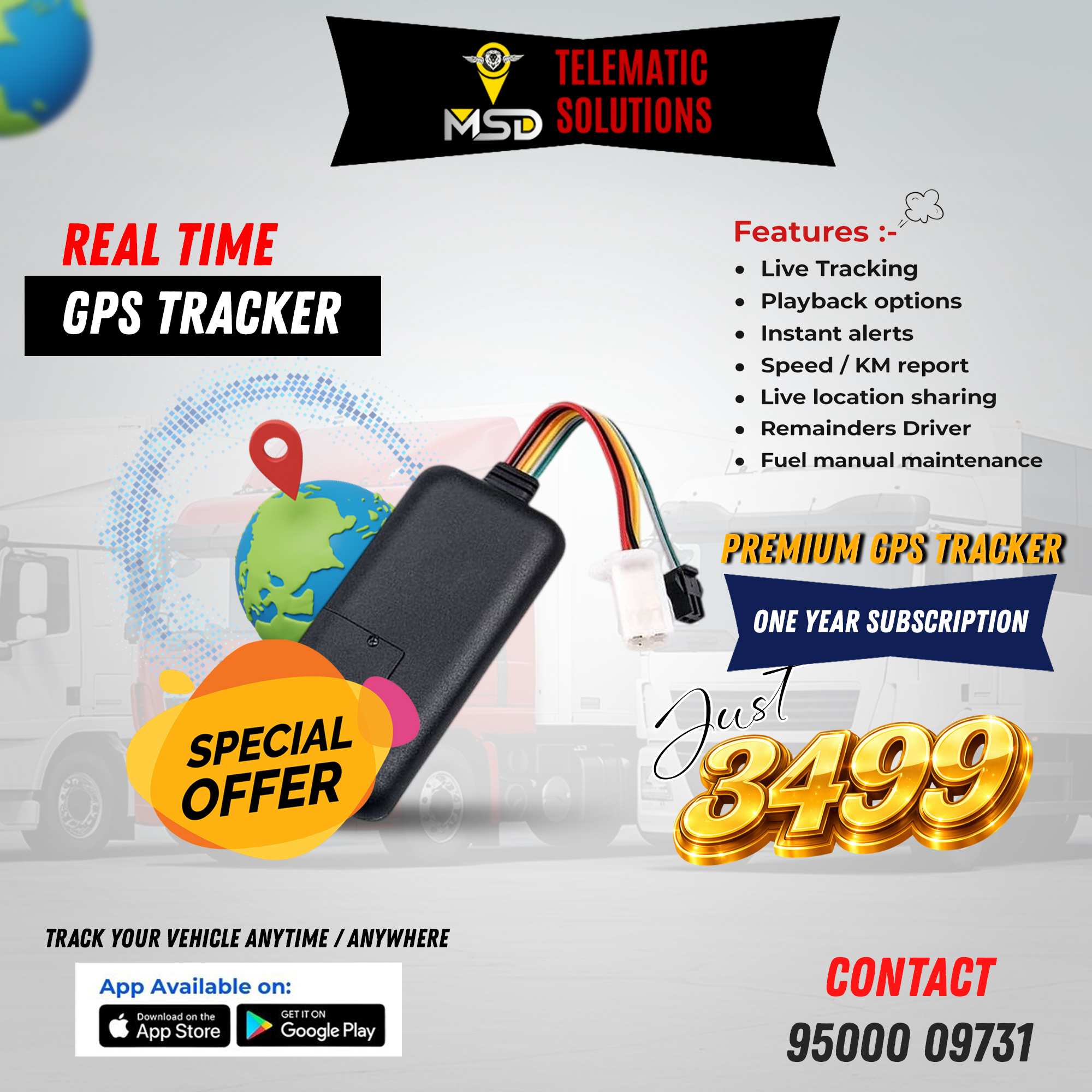 MSD Telematic Solutions Facebook ad: To Track Your Vehicle