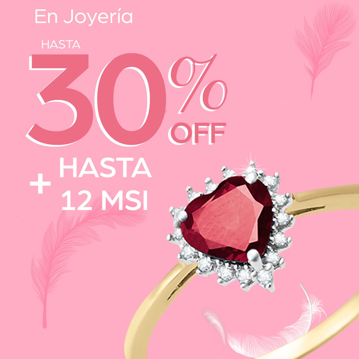 Cristal Joyas Facebook ad: Brilla este mes con nuestras ofertas