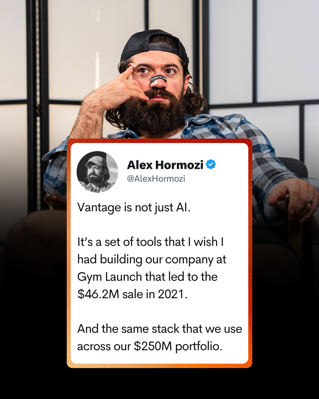 Alex Hormozi Facebook ad