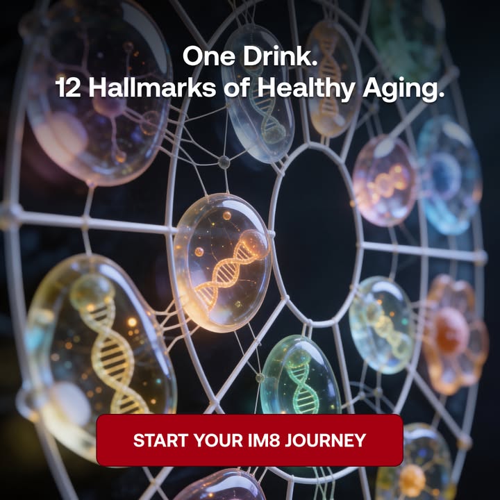 IM8 Global Facebook ad: Longevity Starts at the Cellular Level