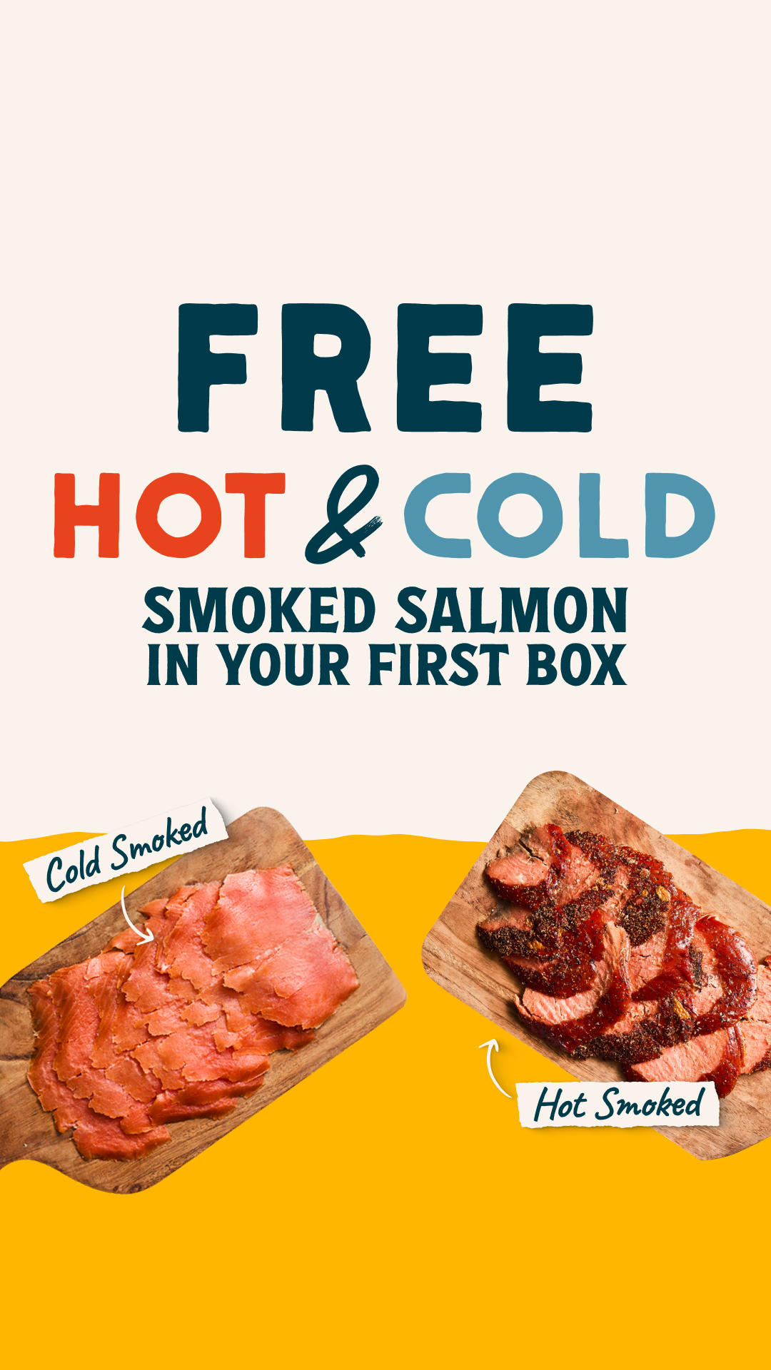 Wild Alaskan Company Facebook ad: Get FREE Smoked Salmon!