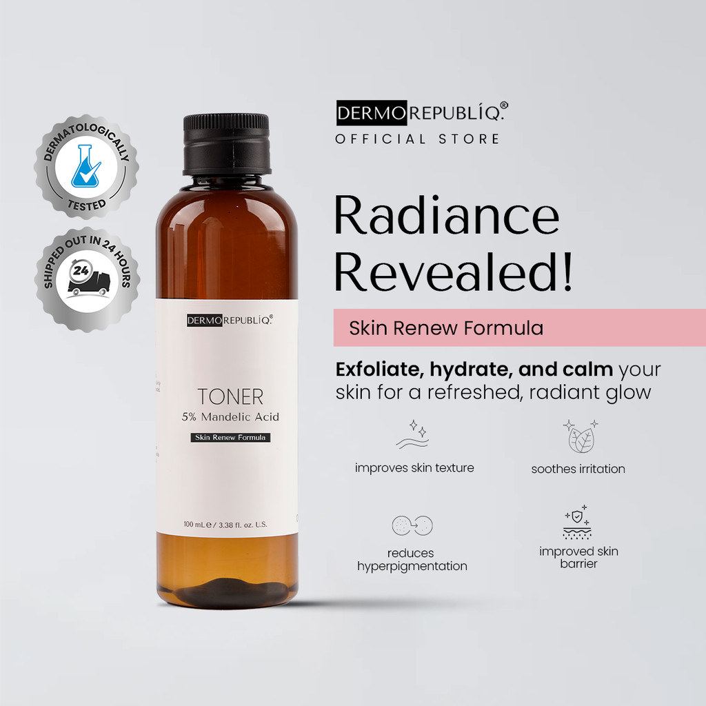 Dermorepubliq Facebook ad: Glass skin-looking starts with balance.