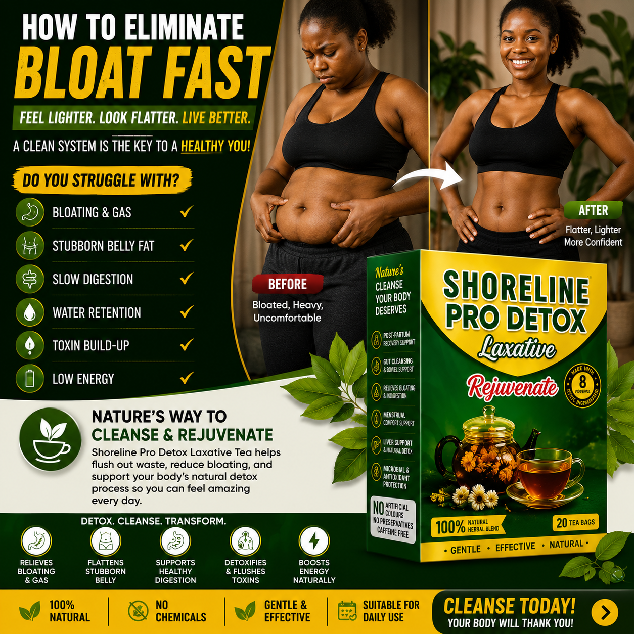 Shoreline Pro Detox Ng. Facebook ad from Jun 20, 2026