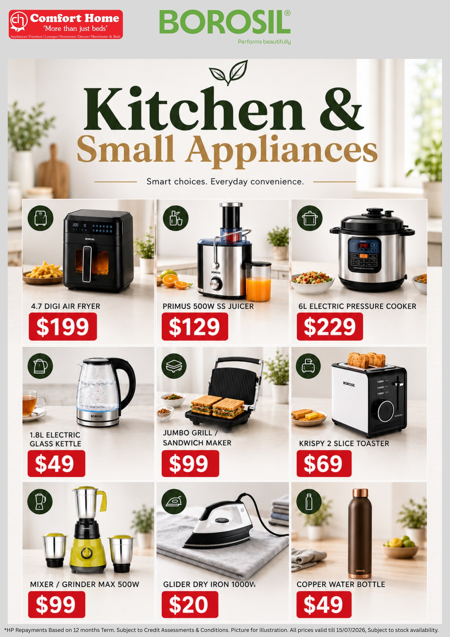Comforthomefiji Facebook ad: Upgrade your kitchen for less with Borosil at…