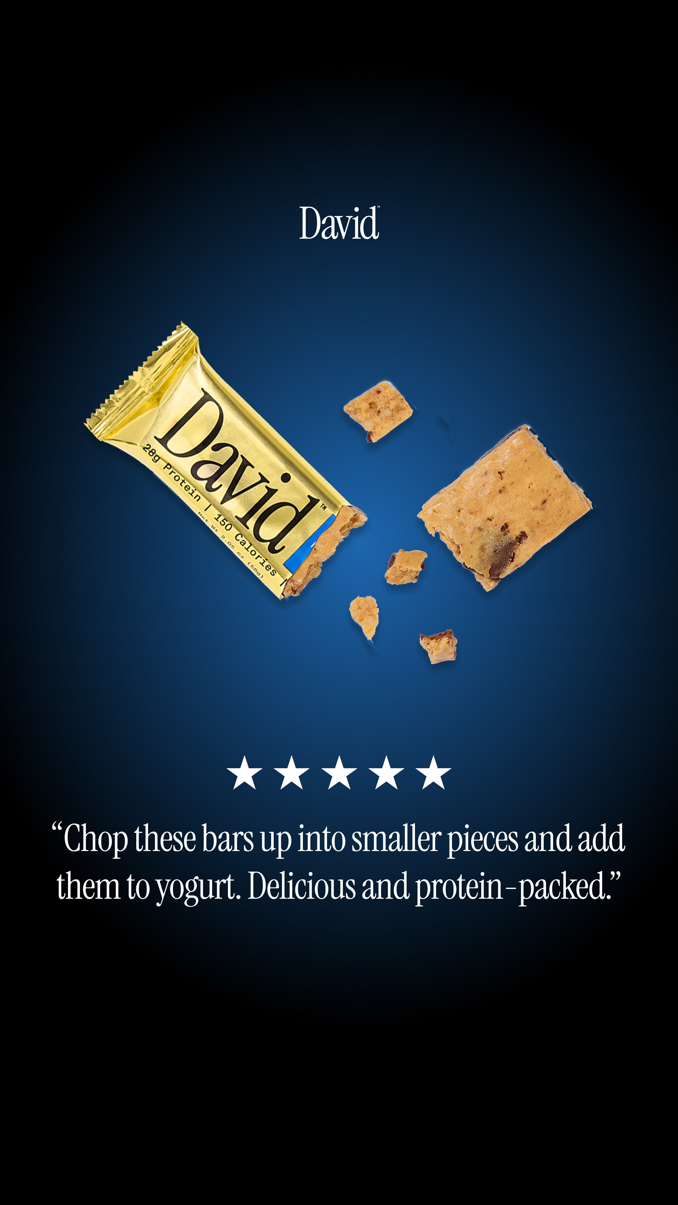 David Protein Facebook ad