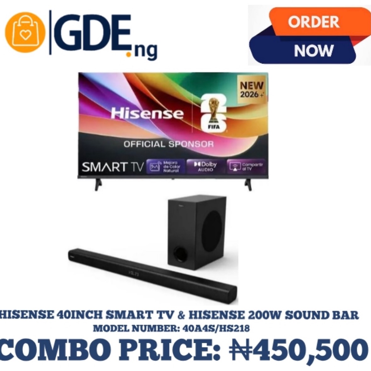 GDE.ng Online Shop Facebook ad: Upgrade your home entertainment with this unbeatable combo…
