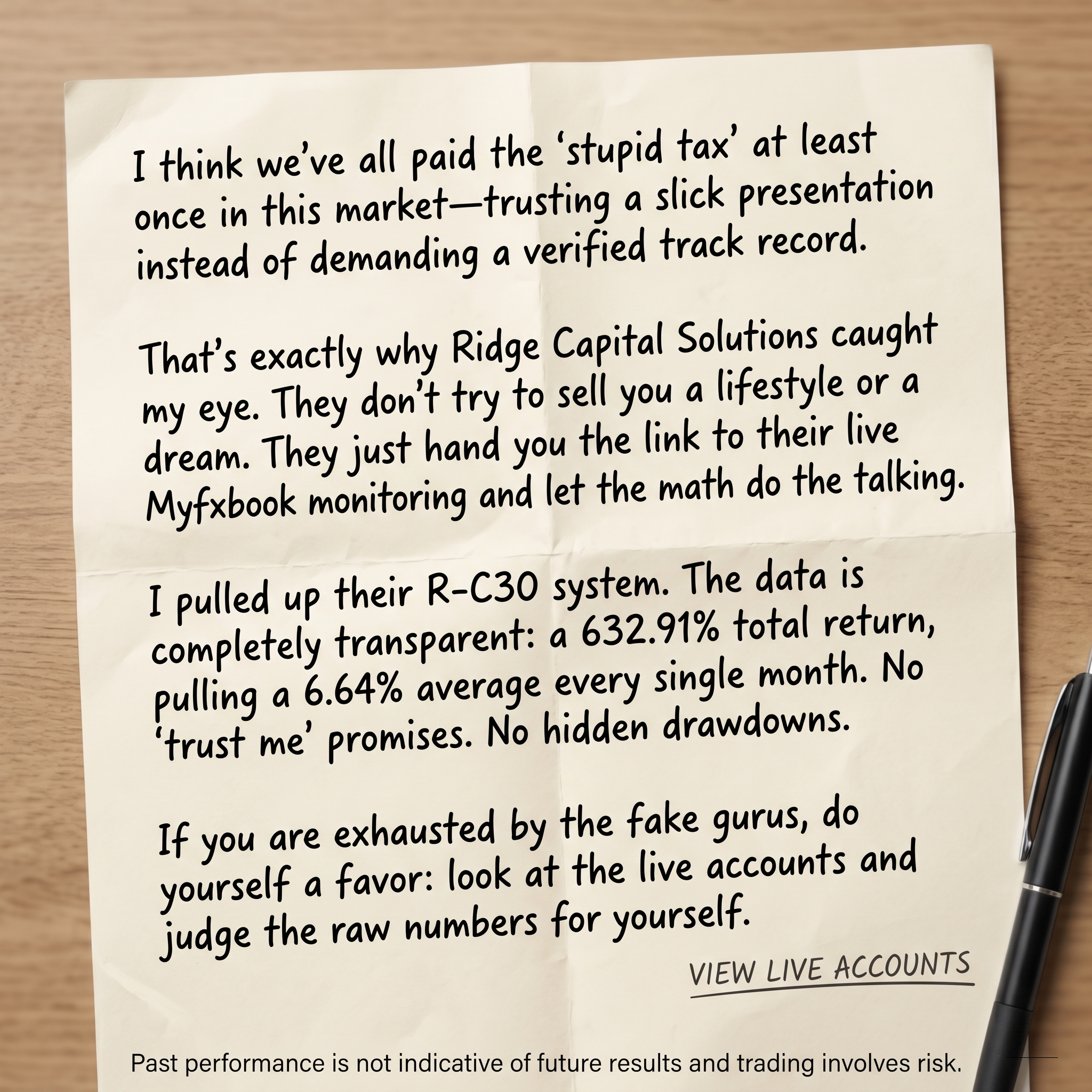 Ridge Capital Solutions Facebook ad