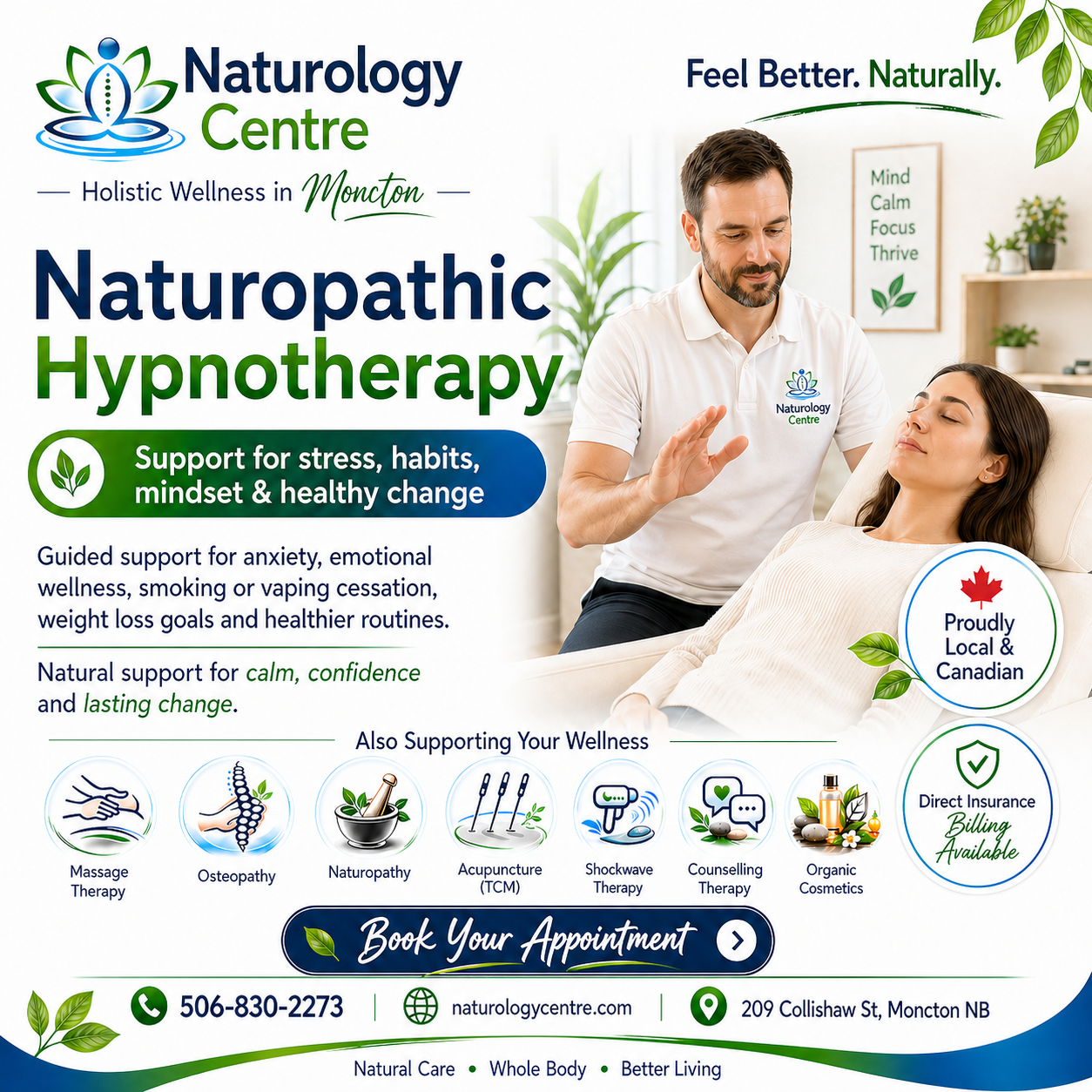 Naturology Centre Facebook ad from Jul 15, 2026